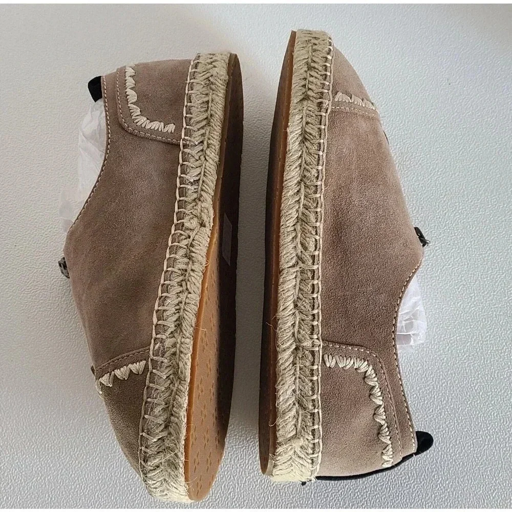 WOMEN'S PATRICIA NASH EVA SUEDE BEIGE ESPADRILLES SIZE 7 M NEW